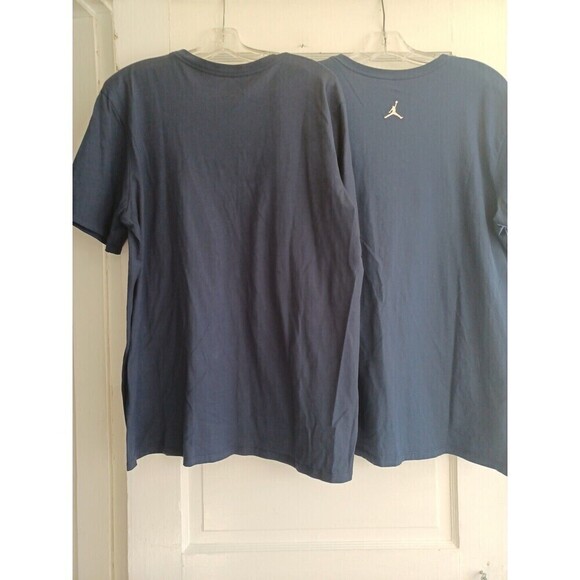 Nike Air Jordan set/2 Tshirts mens XL navy short sl. logo casual active athletic - Picture 6 of 9